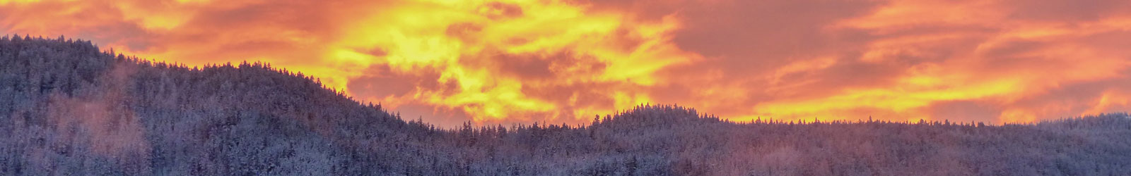 canim lake sunrise